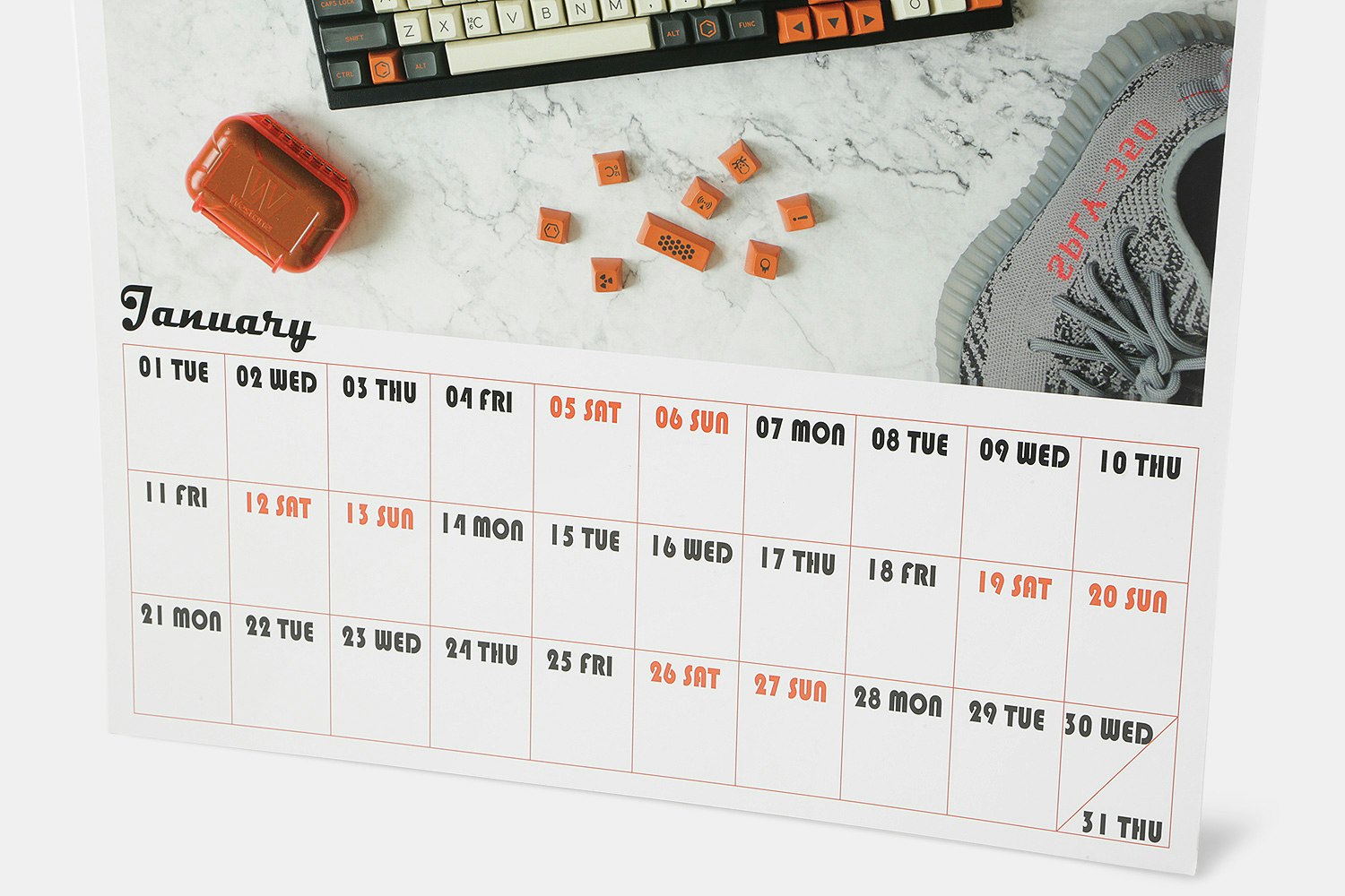 MNI Mechanical Keyboard 2019 Calendar