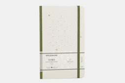 Green cover with ruled paper