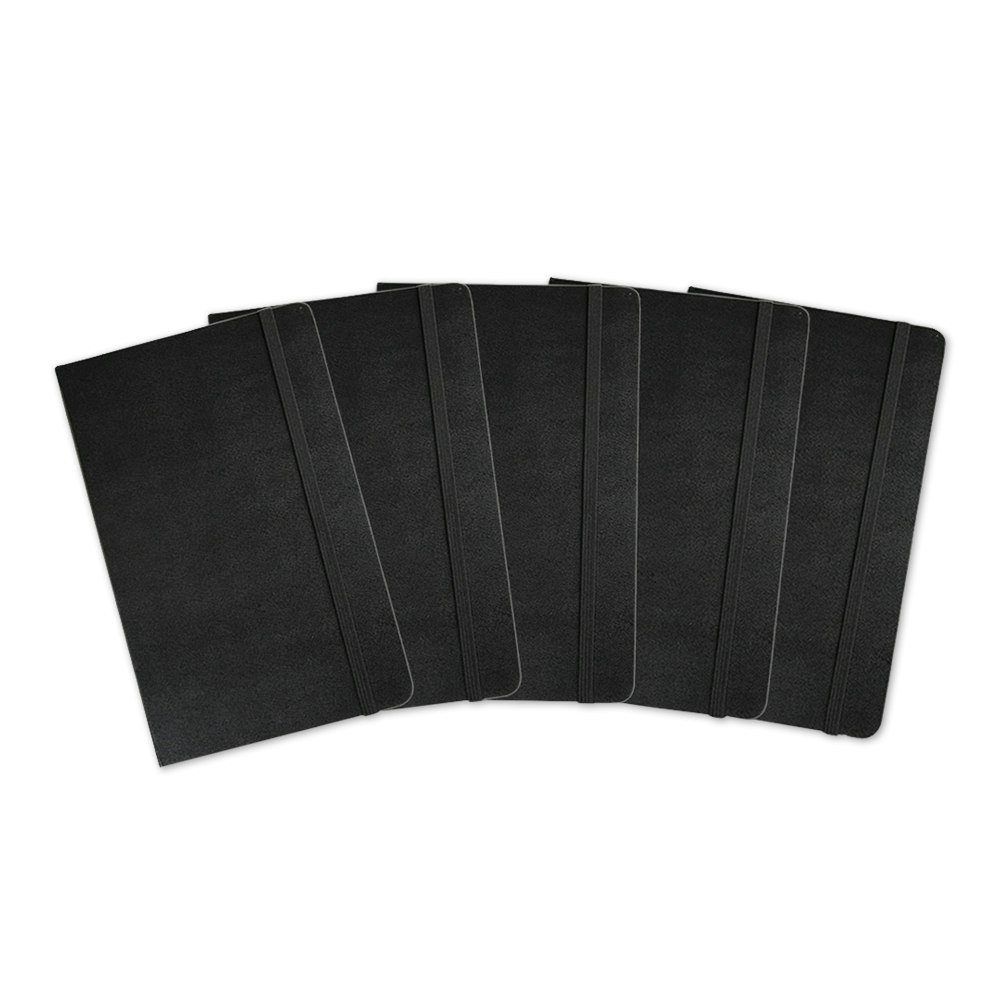 Pack of 5 Moleskine Classic Ruled Soft Cover Notebook Large 5 x 8.25-Inches