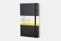 Large Standard Notebook (5 X 8.25) - Hard - Grid - Black
