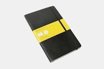 Large Standard Notebook (5 X 8.25) - Soft - Grid - Black