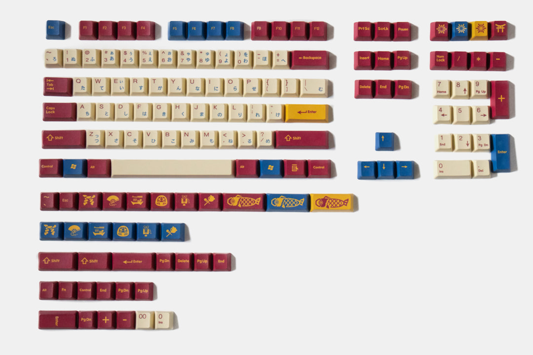 MOMOKA Matsuri Dye-Subbed PBT Keycap Set