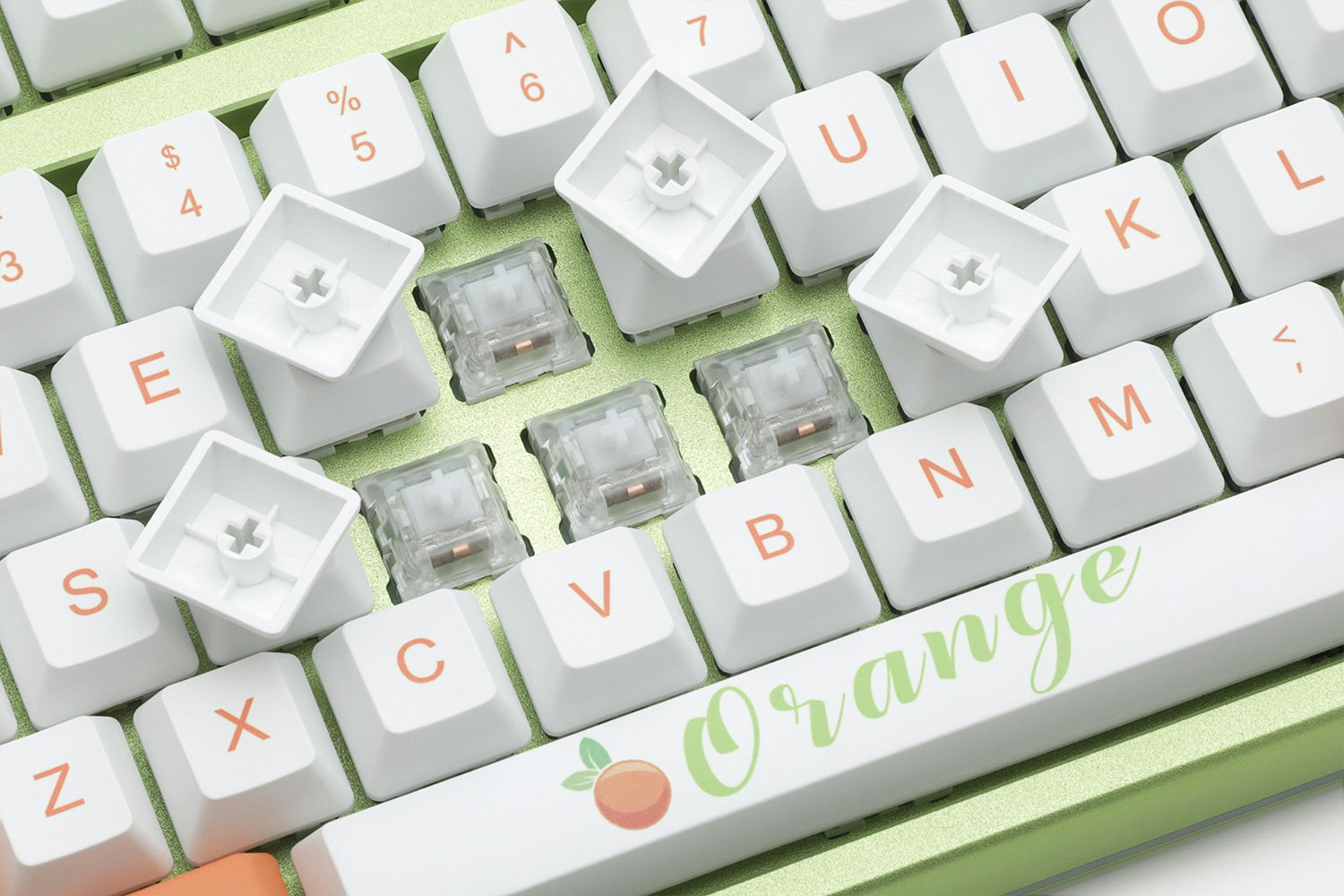 MOMOKA Sugar Orange Dye-Subbed PBT Keycap Set