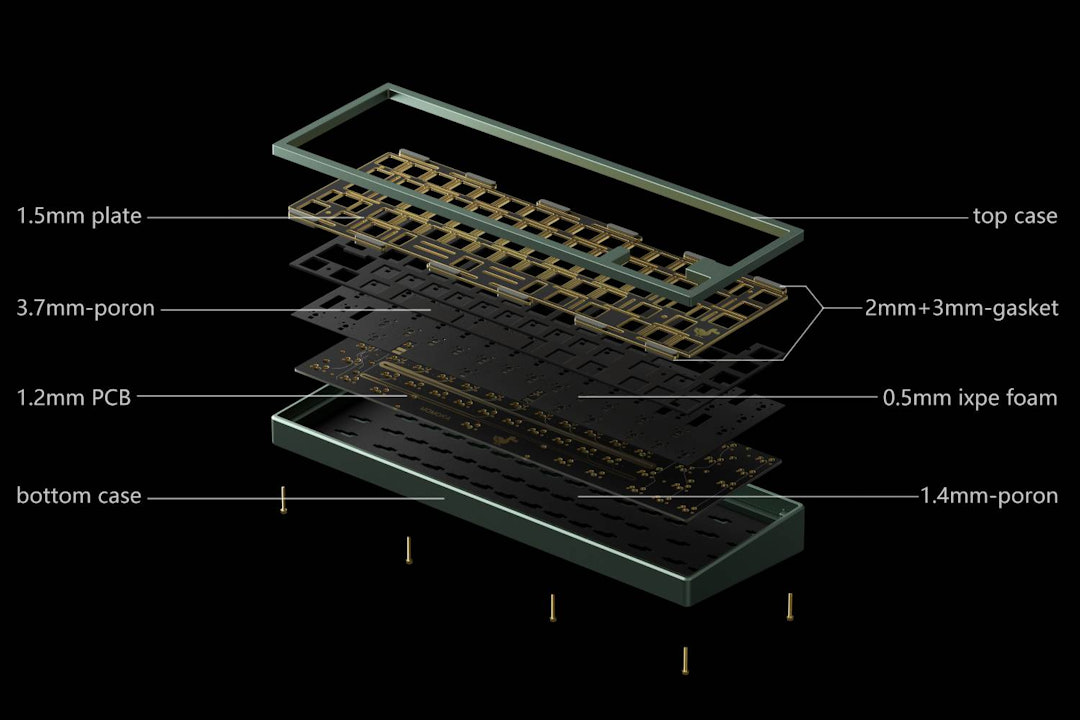 MOMOKA Zoo65 Barebones Gasket Mount Keyboard Kit