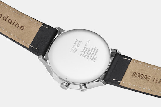 Mondaine Helvetica No. 1 Dual Time Quartz Watch