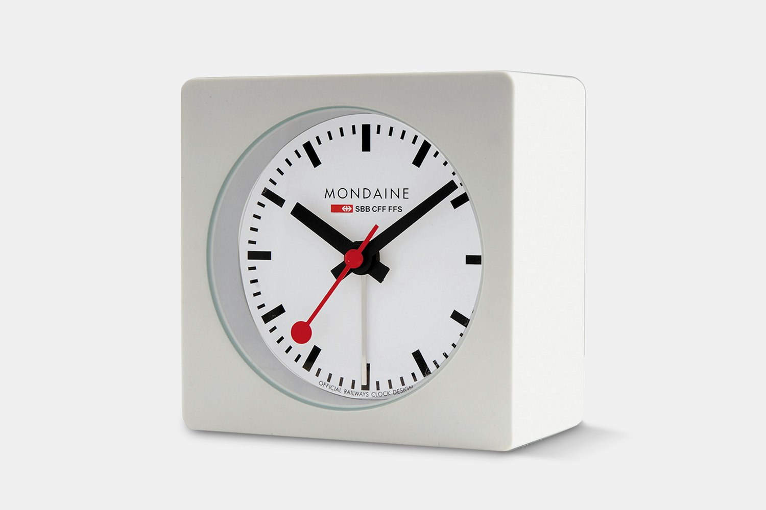 Mondaine Square Desk Alarm Clock Watches Drop