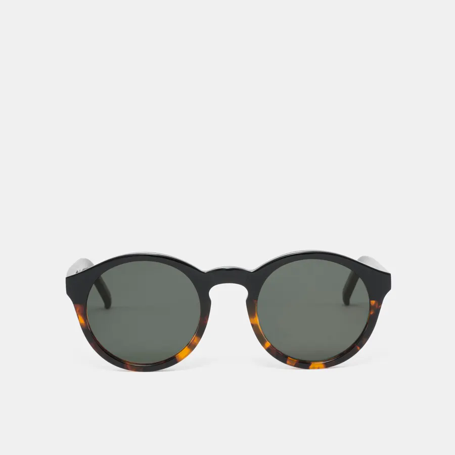Monokel Eyewear Barstow Sunglasses in Green Demi Monokel Eyewear Barstow Sunglasses (Green) at Dandy Fellow main image 4