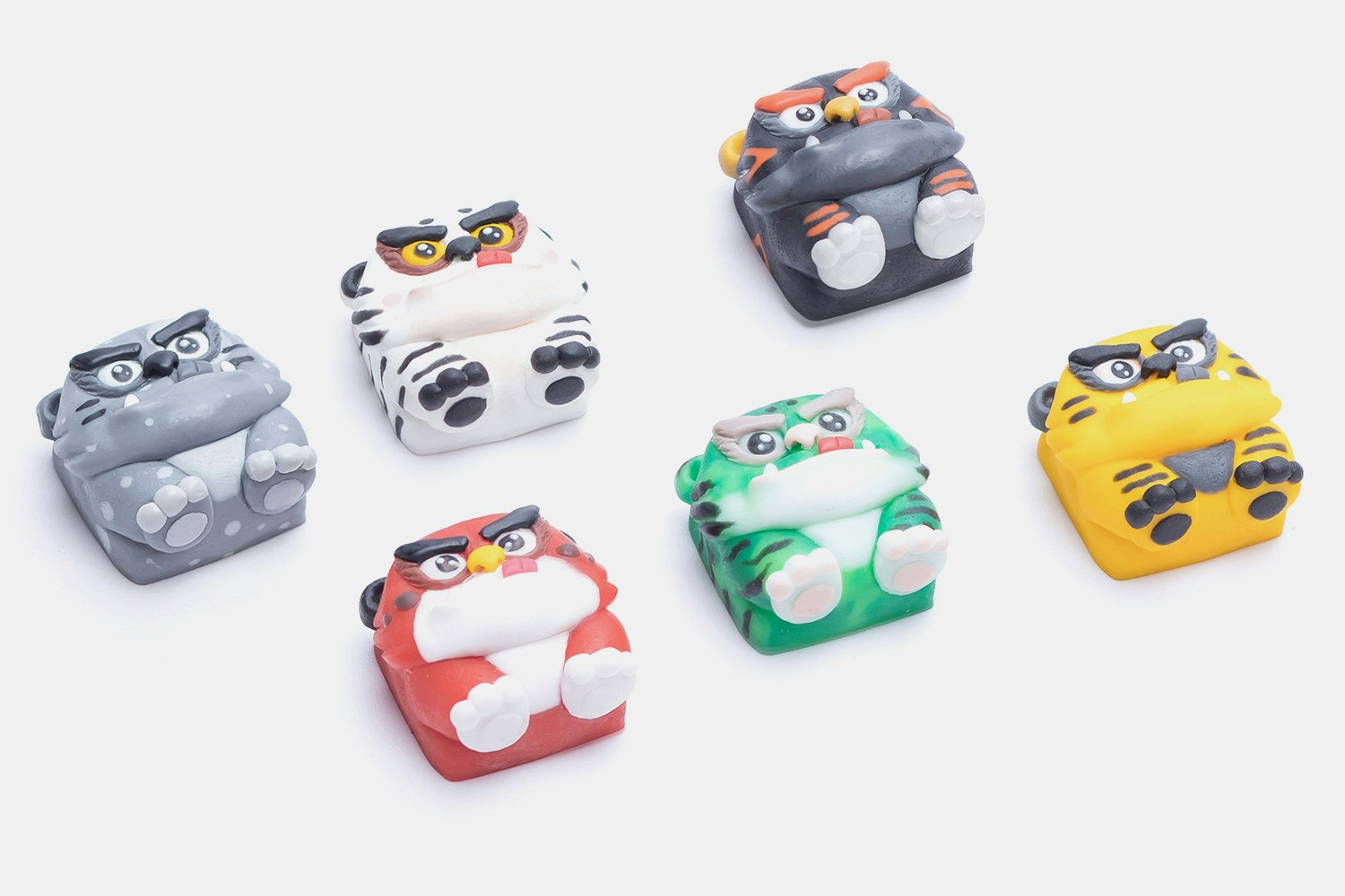 Moon Key Greedy Tiger Artisan Keycaps