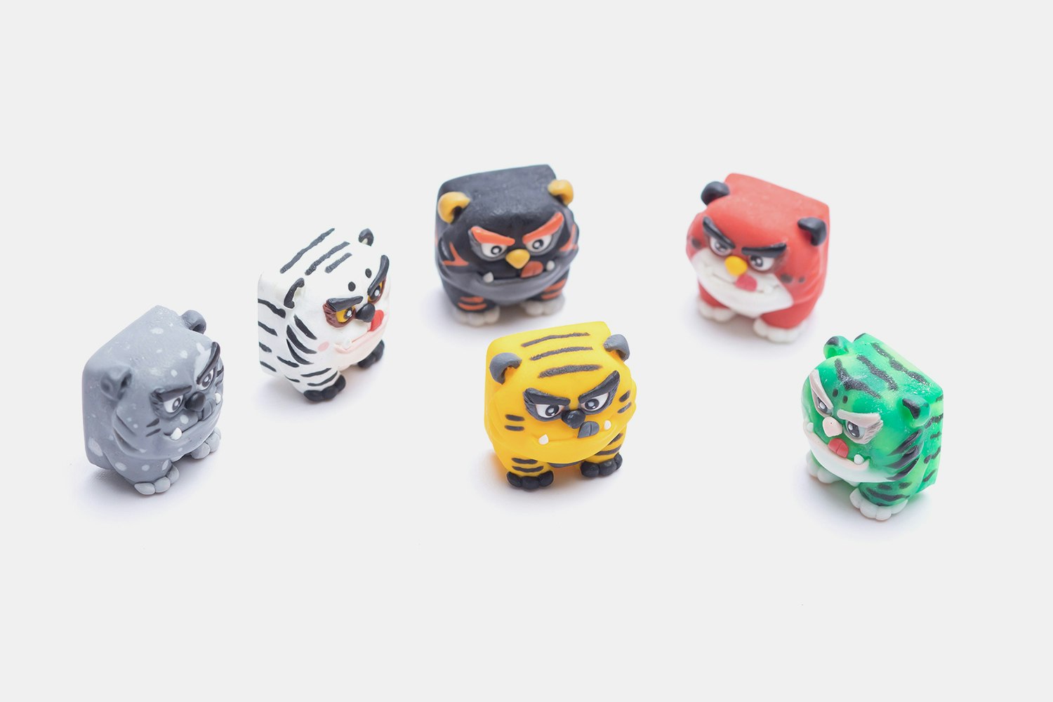 Moon Key Greedy Tiger Artisan Keycaps