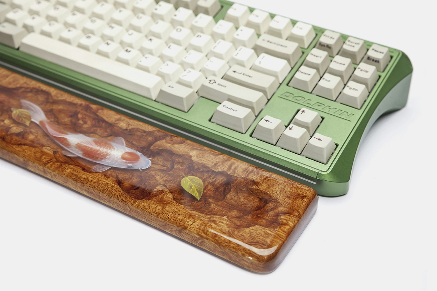 Moon Key Hand-Painted Koi Artisan Wrist Rest