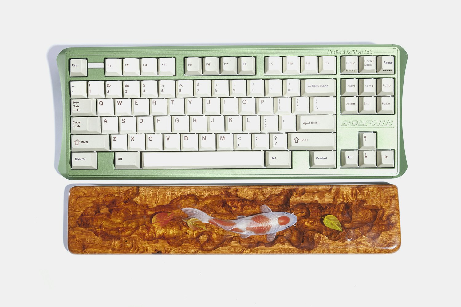 Moon Key Hand-Painted Koi Artisan Wrist Rest