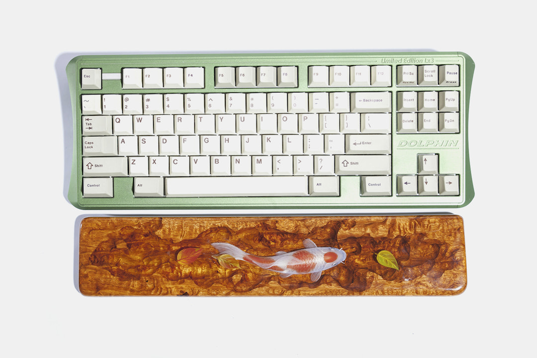 Moon Key Hand-Painted Koi Artisan Wrist Rest