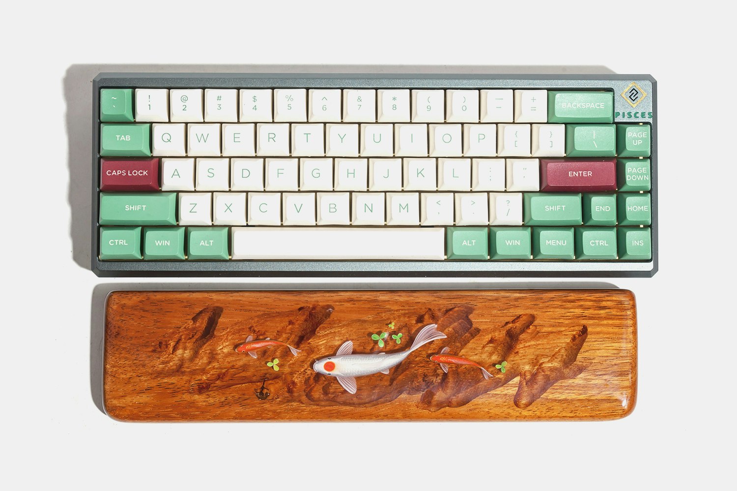 Moon Key Koi Pond Artisan Wrist Rest