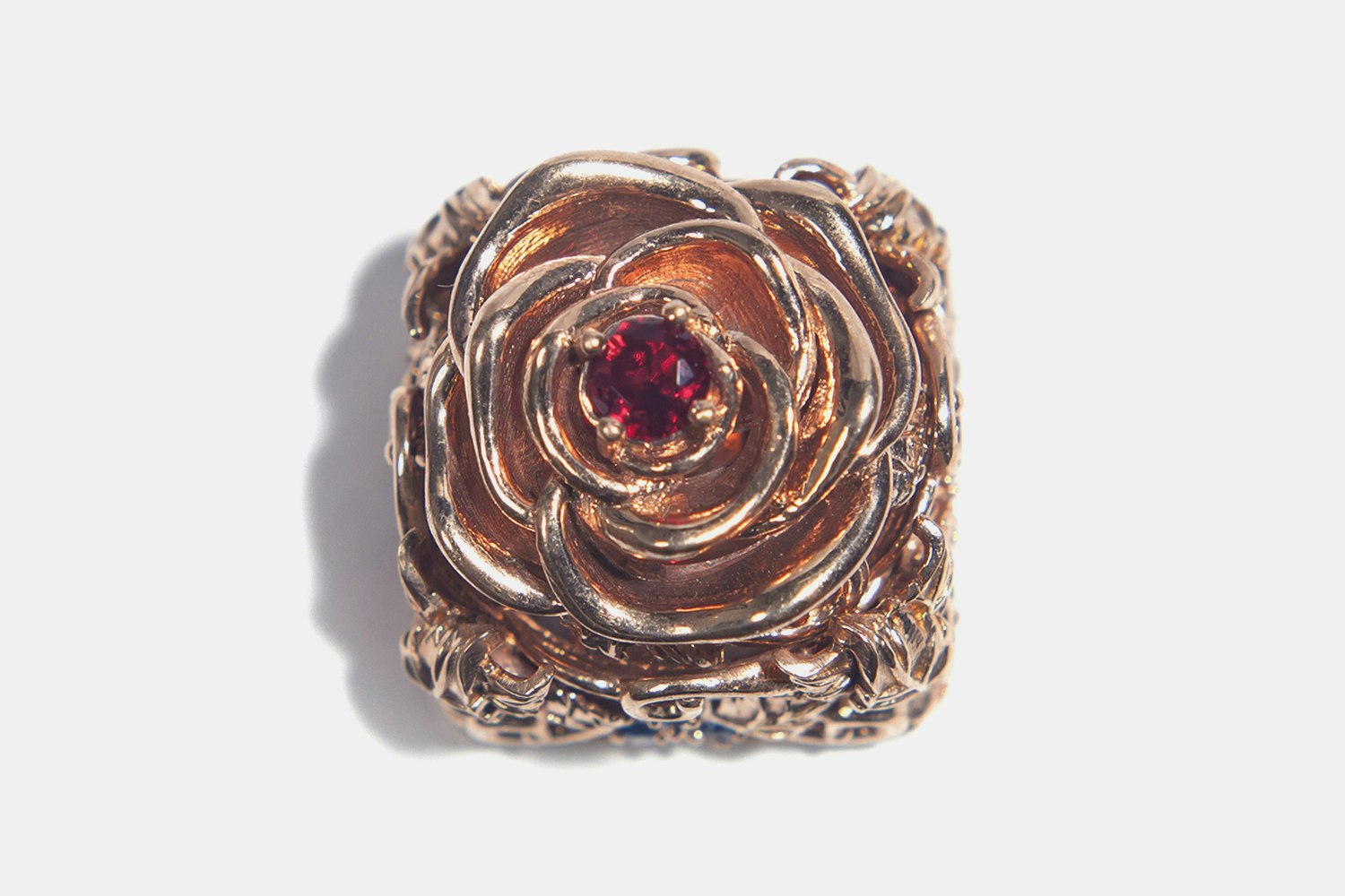 Moon Key Luxurious Metal Rose Artisan Keycap