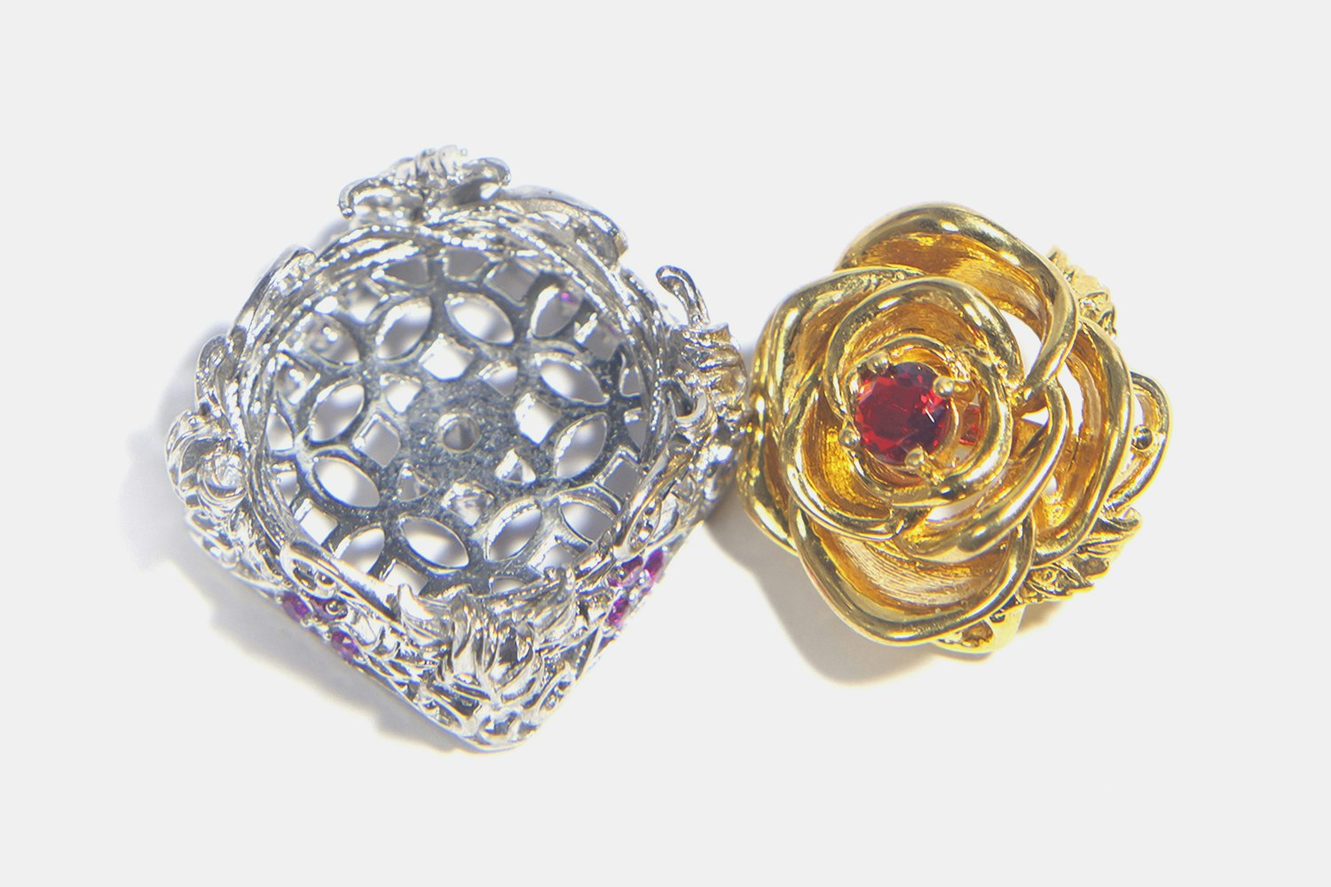 Moon Key Luxurious Metal Rose Artisan Keycap