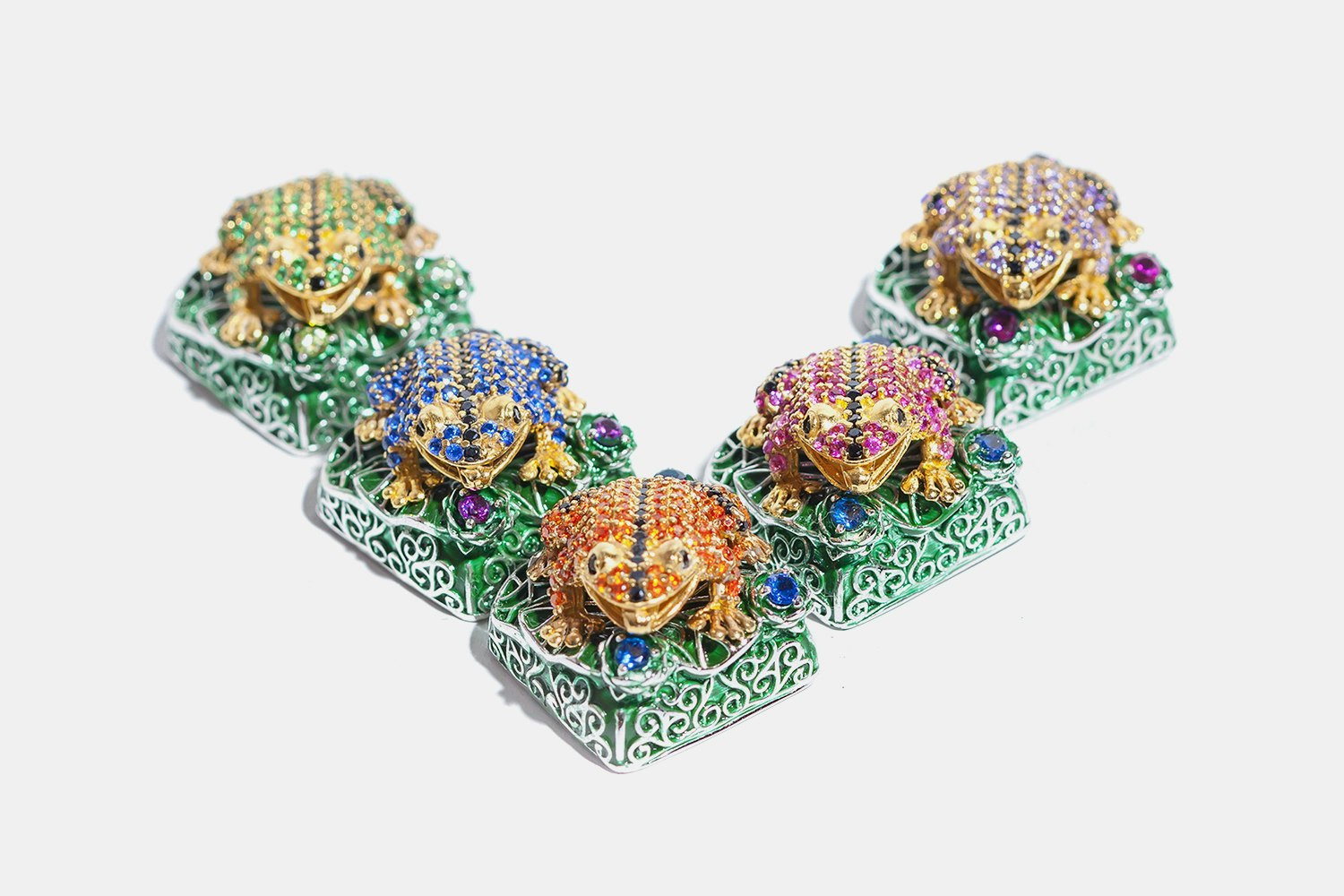 Moon Key Luxury Poison Dart Frog Metal Artisan Keycap