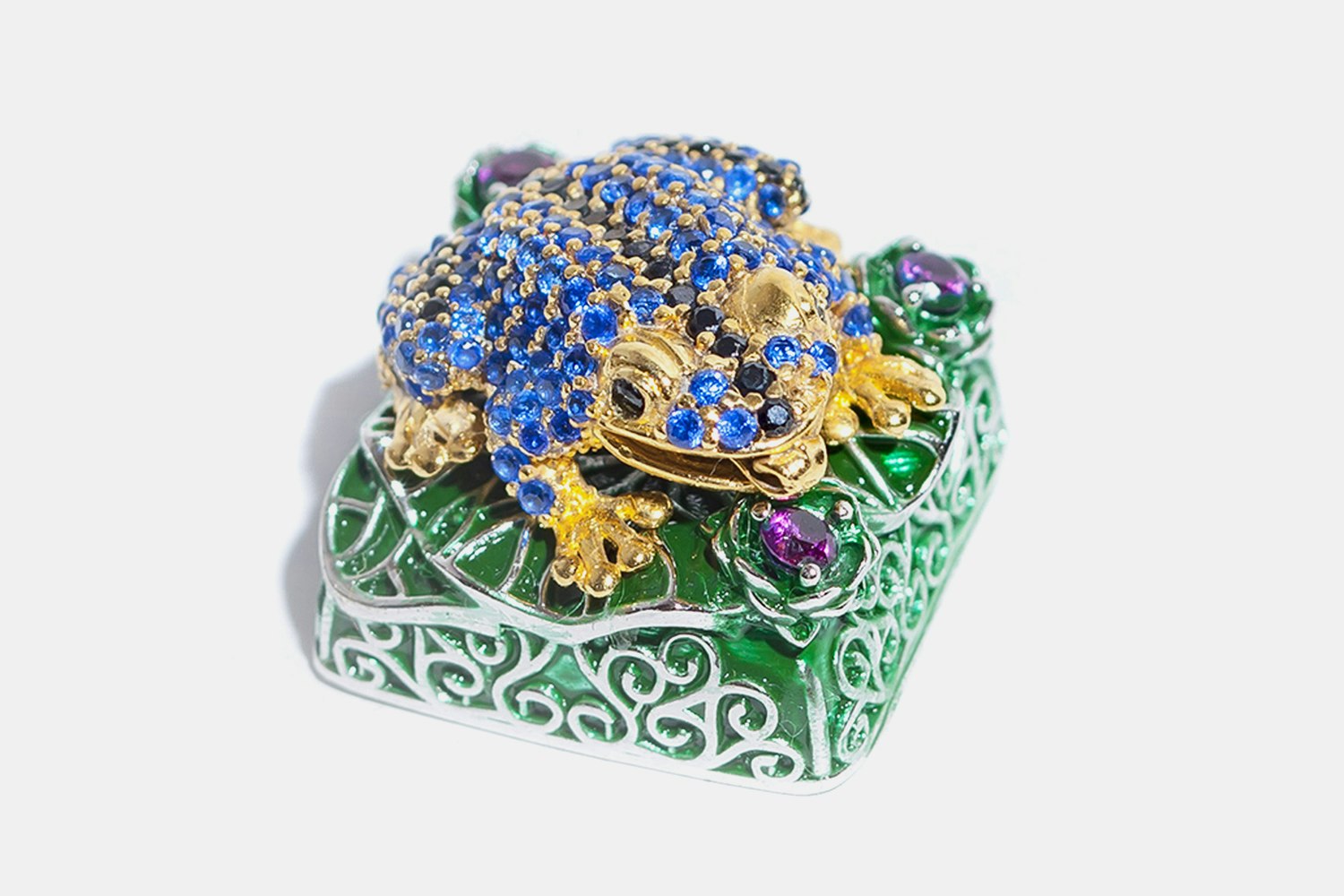 Moon Key Luxury Poison Dart Frog Metal Artisan Keycap