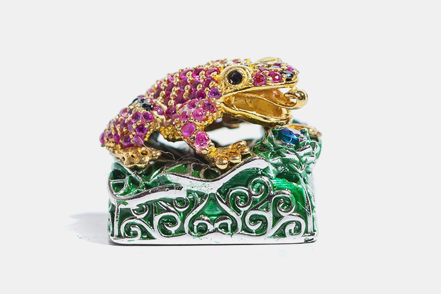 Moon Key Luxury Poison Dart Frog Metal Artisan Keycap
