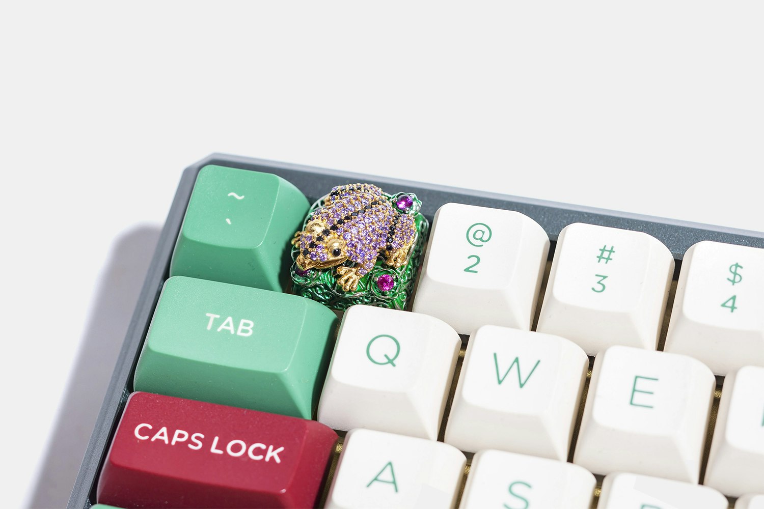 Moon Key Luxury Poison Dart Frog Metal Artisan Keycap Mechanical