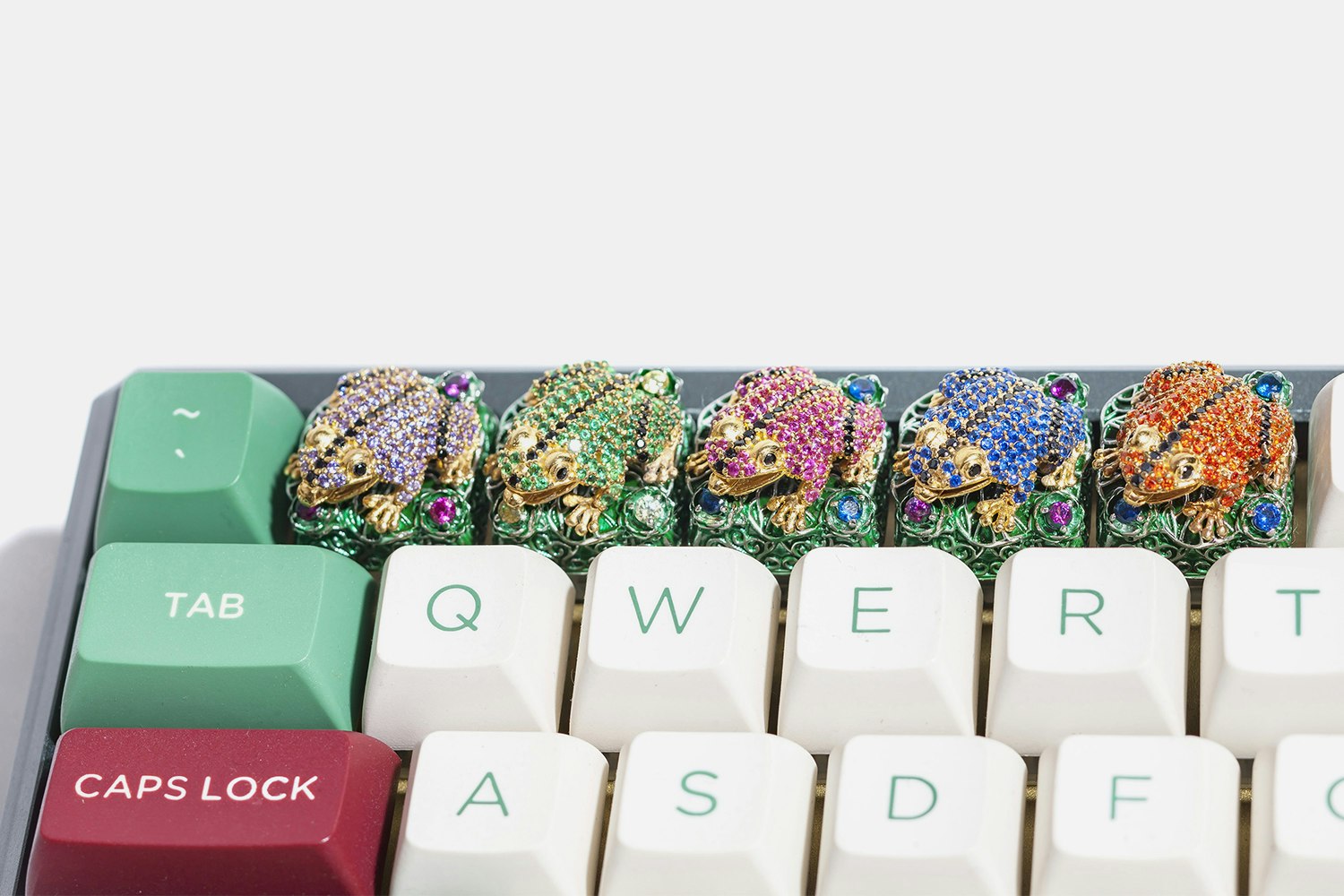 Moon Key Luxury Poison Dart Frog Metal Artisan Keycap