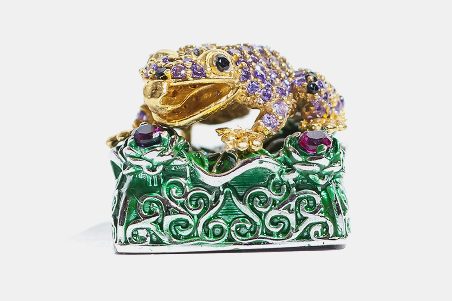 Moon Key Luxury Poison Dart Frog Metal Artisan Keycap