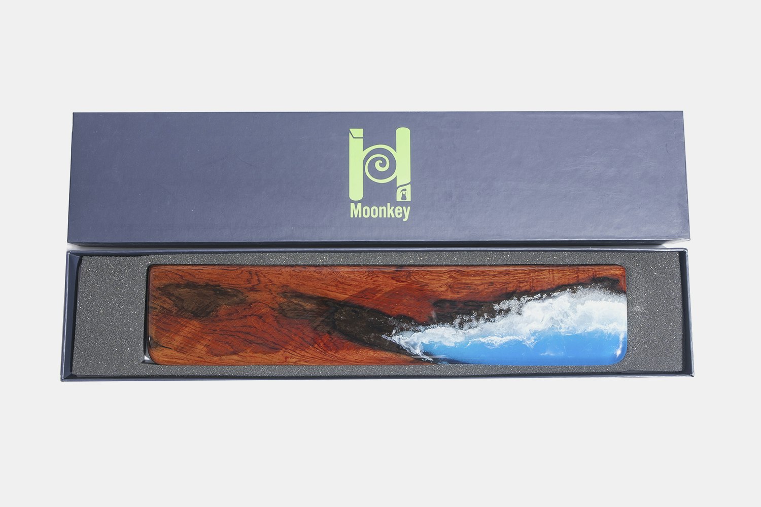 Moon Key Rosewood & Resin Sea Artisan Wrist Rest