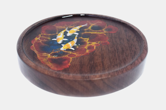 Moon Key Whispering Pond Artisan Coasters