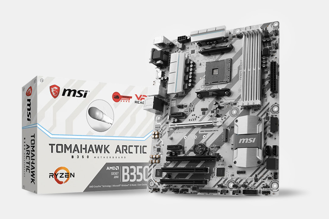 MSI B350 Tomahawk Arctic Motherboard AMD Ryzen