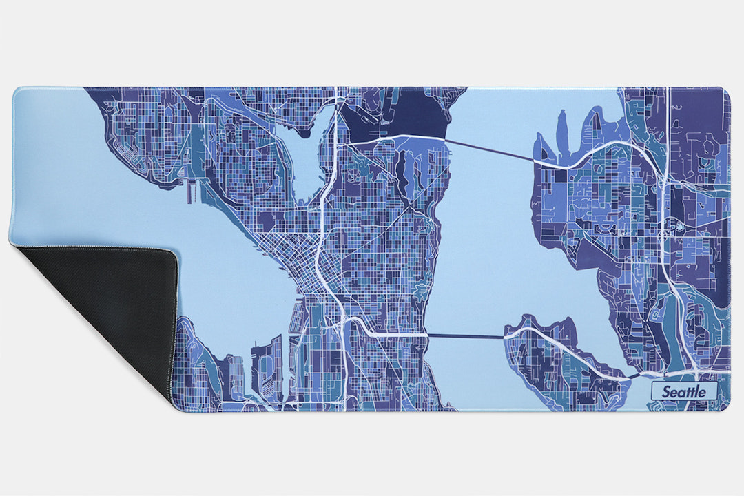 NANAMI DESIGN City Map V2 Stitched-Edge Desk Mats