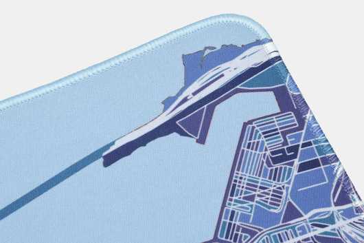 NANAMI DESIGN City Map V2 Stitched-Edge Desk Mats