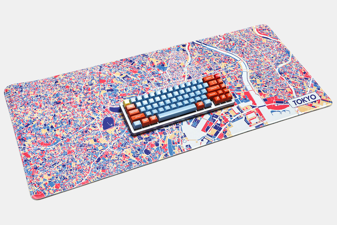 NANAMI DESIGN City Map Stitched-Edge Desk Mat