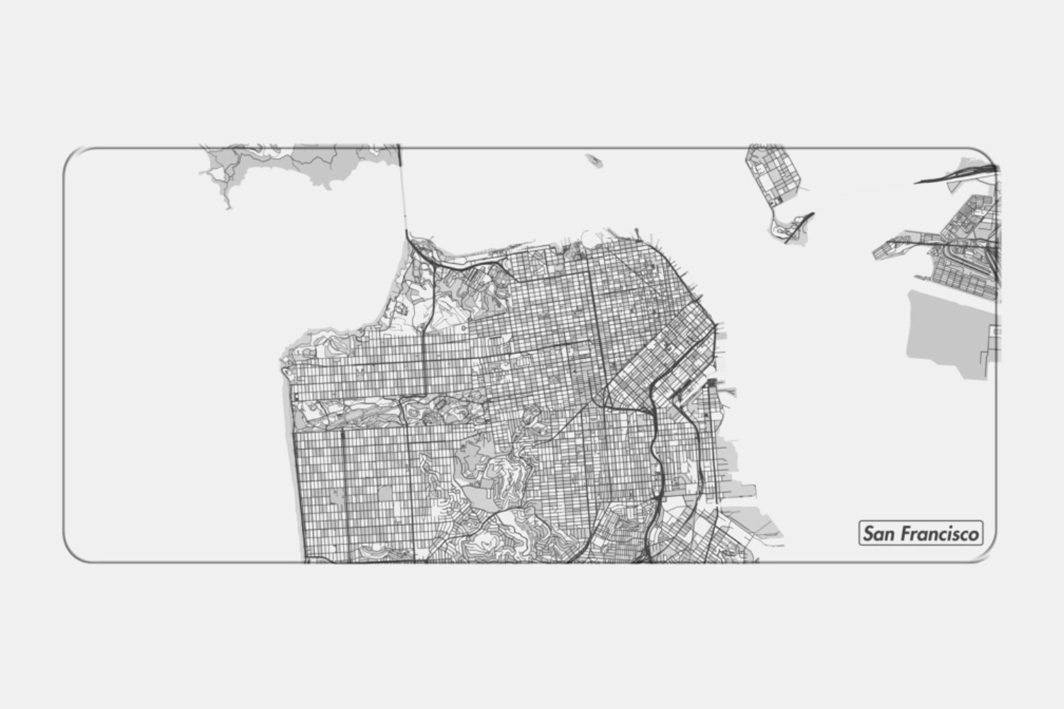 San Francisco - Grayscale