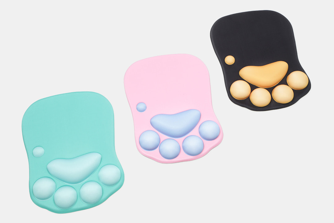 Nanami Design Kitty Paw Foam Wrist Rests and Mouse Pad