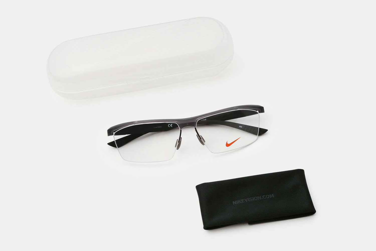 nike semi rimless frames