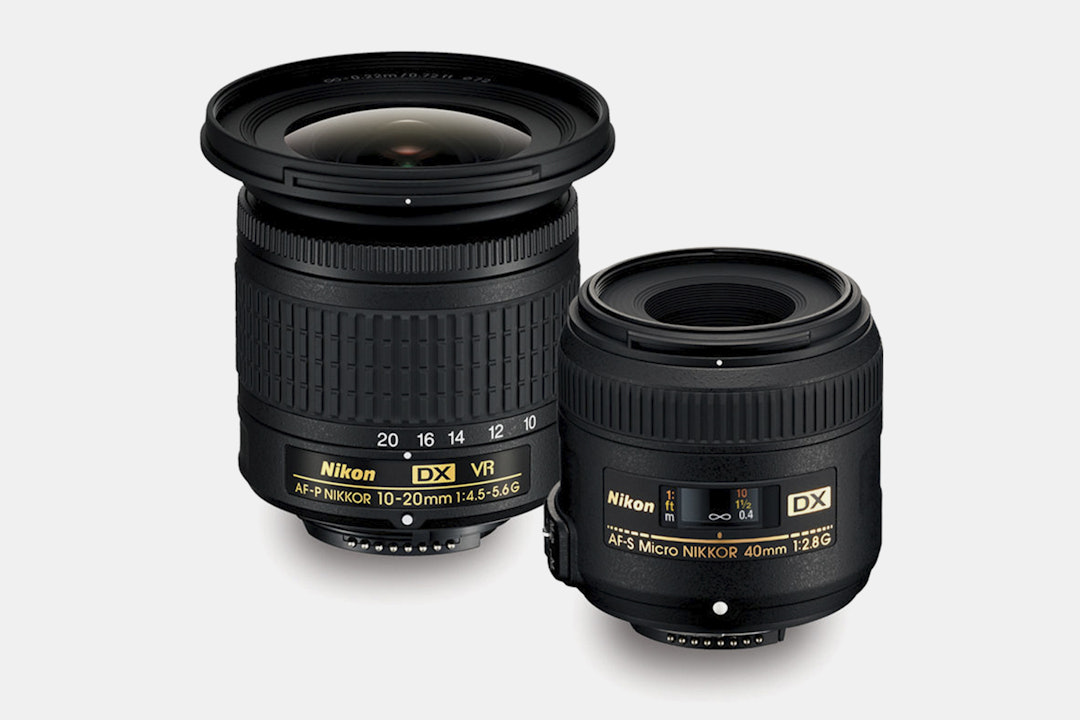 Nikon AF-P DX 10–20mm VR & AF-S DX 40mm Lens Kit
