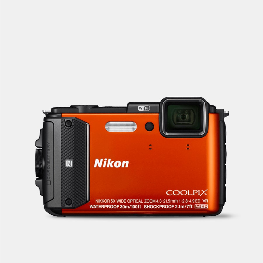 Nikon Coolpix AW130 Digital Camera (Orange) | Lenses | Drop