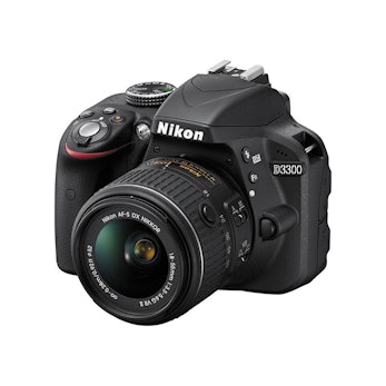 Refurbished Model, Black (D3300 w/ AF-S DX Nikkor 18-55mm Lens)