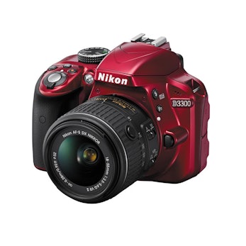 Refurbished Model, Red (D3300 w/ AF-S DX Nikkor 18-55mm Lens)