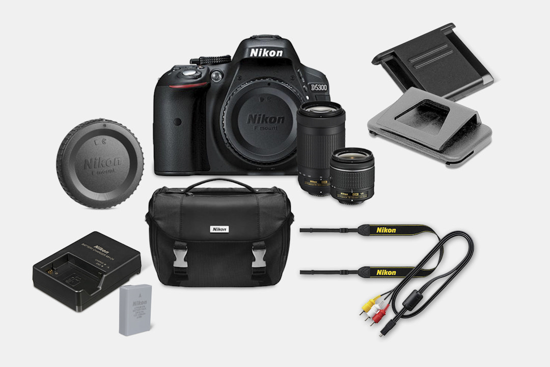 Nikon D5300 DSLR w/ 18–55mm & 70–300mm Lenses