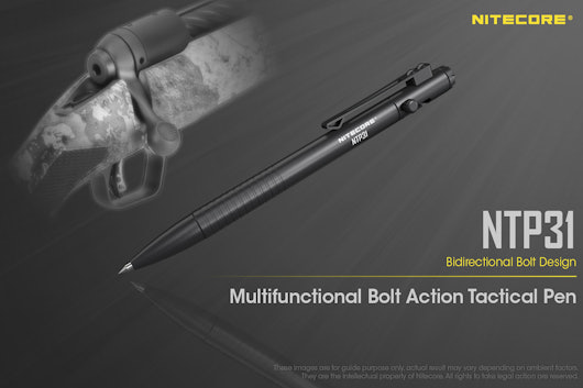Nitecore NTP31 Bolt-Action Aluminum Pen