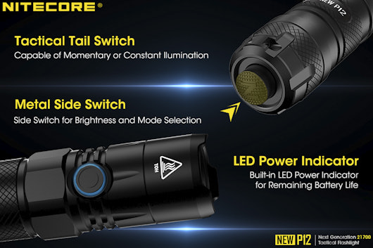 Nitecore NEW P12 1,200-Lumen Rechargeable Flashlight