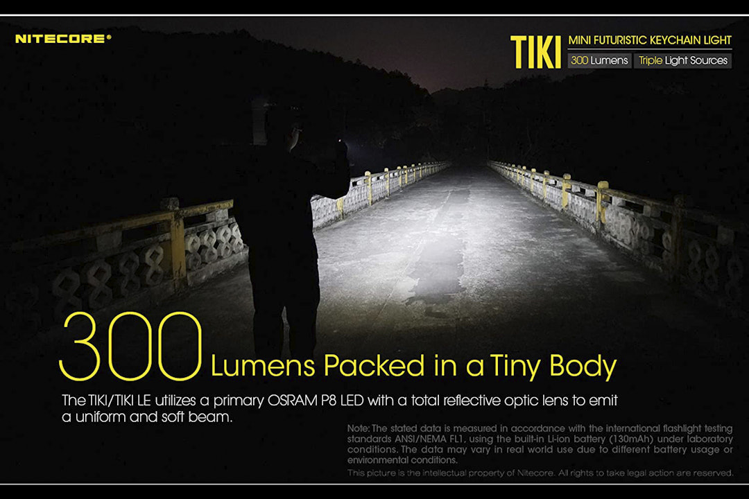 Nitecore TIKI 300-Lumen Keychain Flashlight