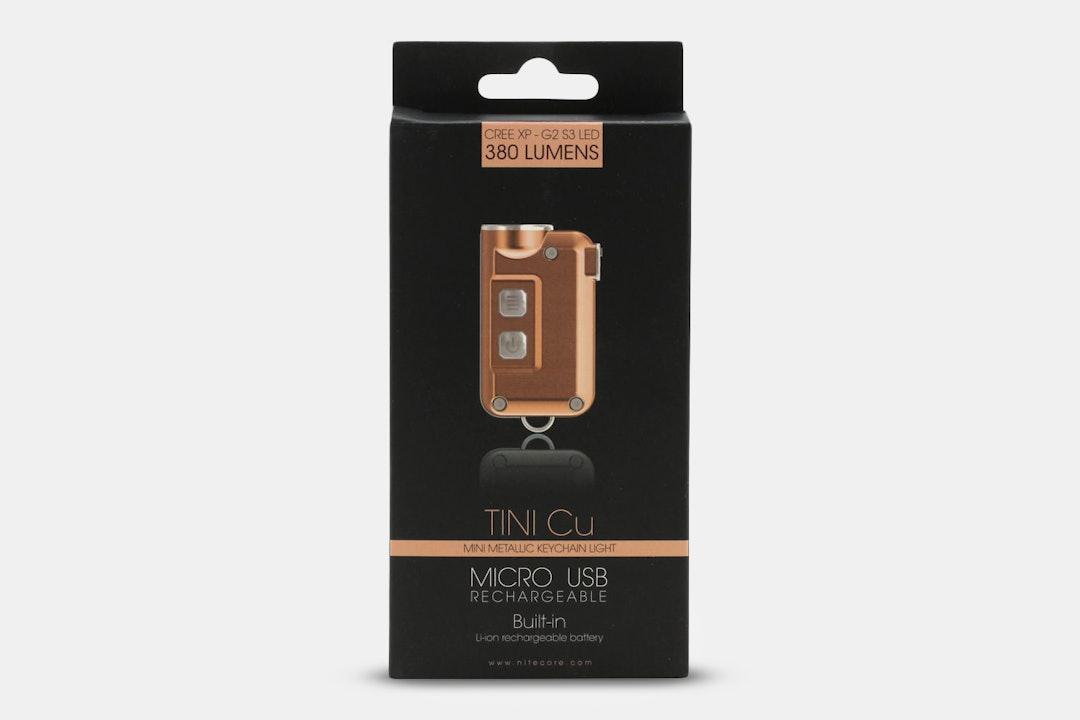 Nitecore TINI USB-Rechargeable Copper Flashlight