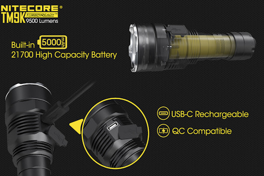 Nitecore TM9K 9,500-Lumen LED Flashlight