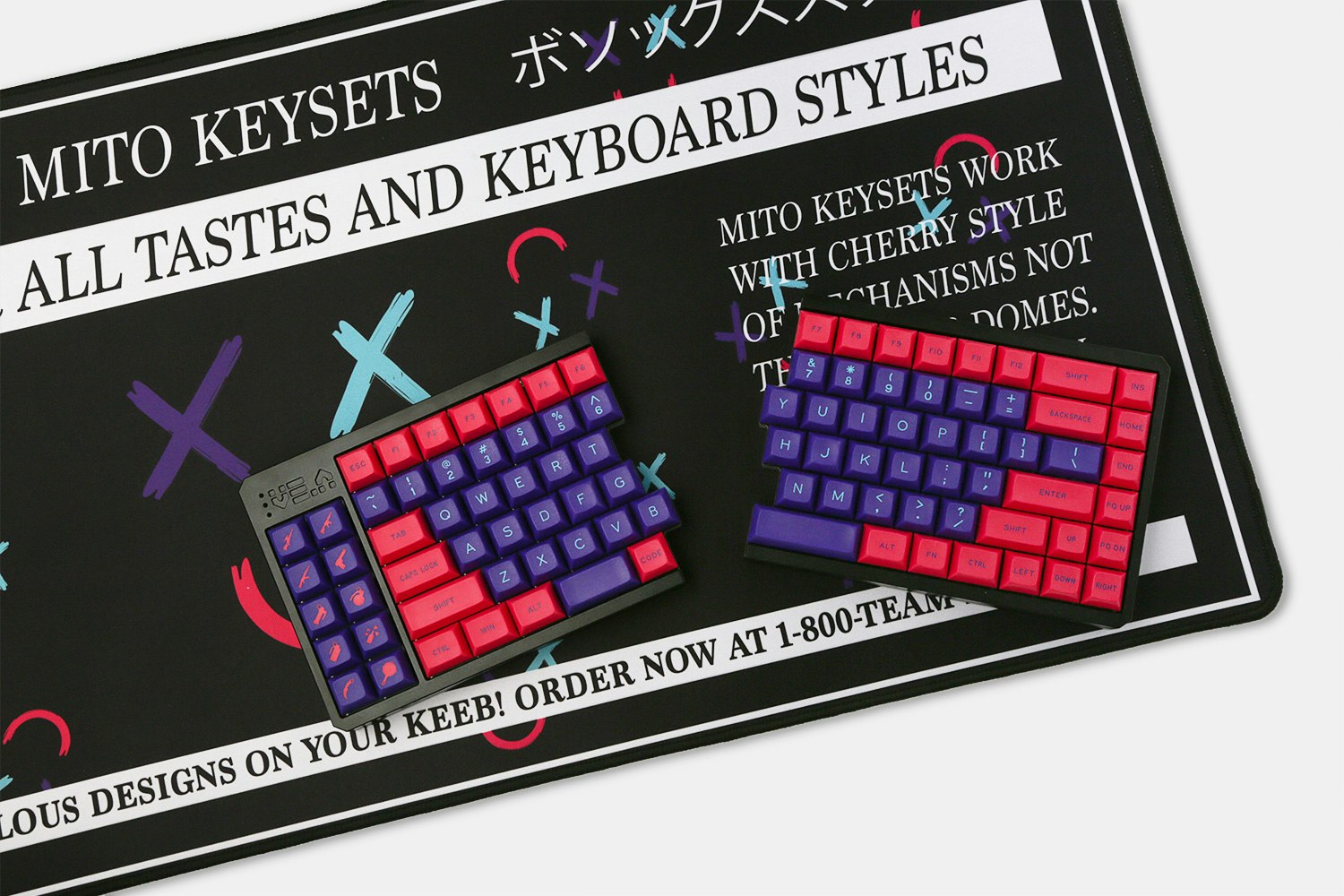 NovelKeys MiTo Mitowave Desk/Mouse Mat Mechanical Keyboards Desk Mat Desk Mats Drop