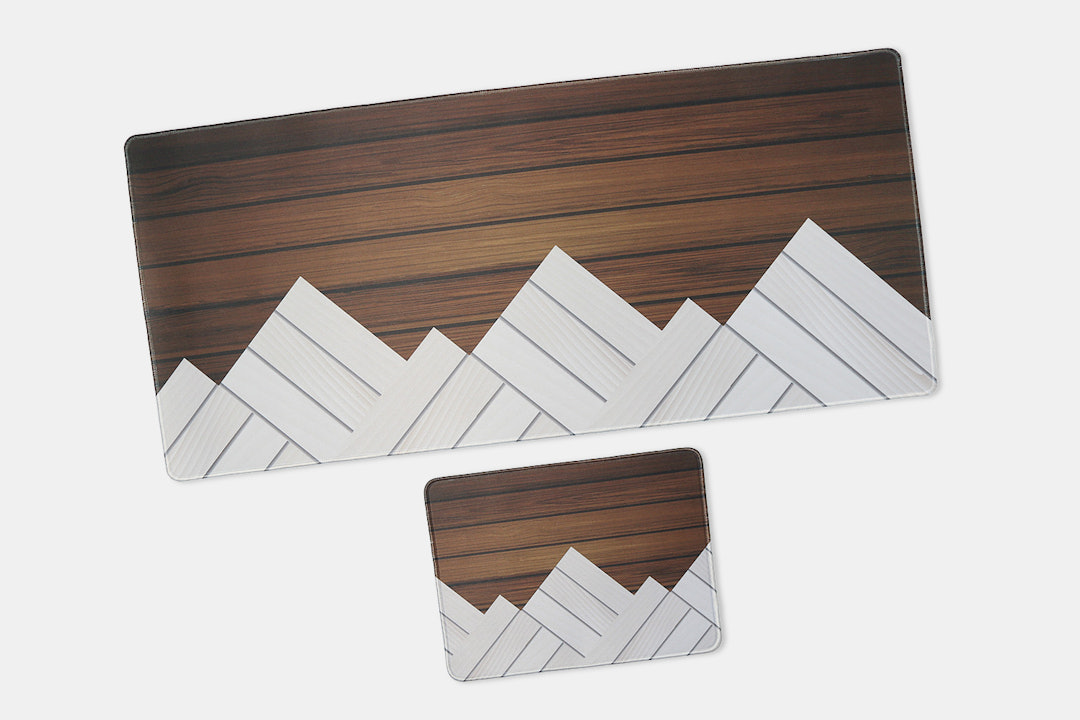 NovelKeys Woodgrain Desk/Mouse Mat
