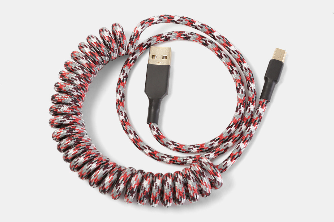 Nylon Coiled Mechanical Keyboard USB Cables