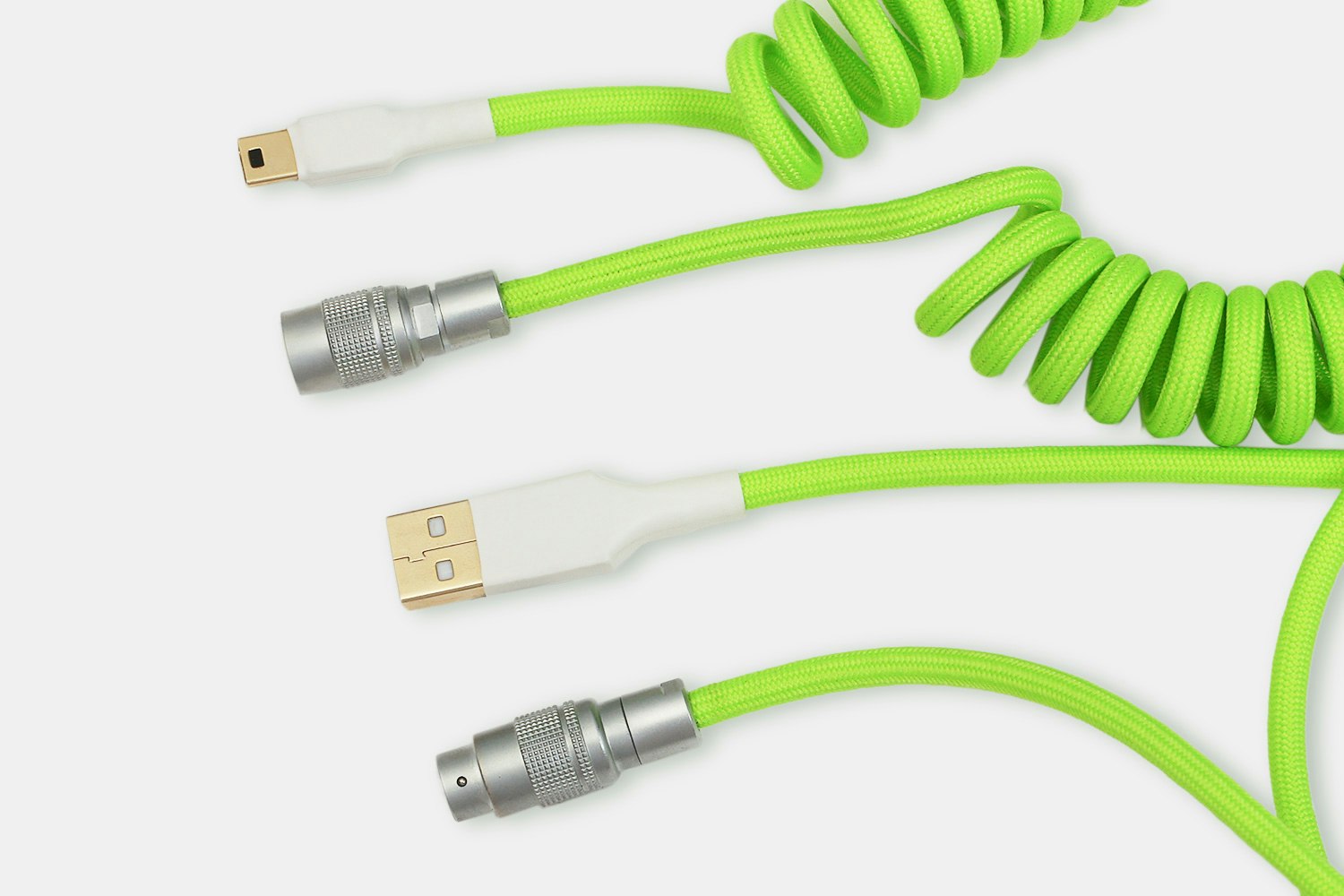 Nylon Mechanical Keyboard PS/2 USB Cables