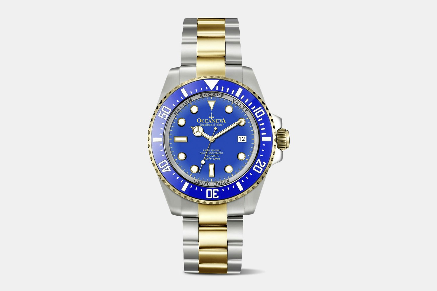 Oceaneva Deep Marine Explorer 1000M Pro Dive Watch Watches Drop