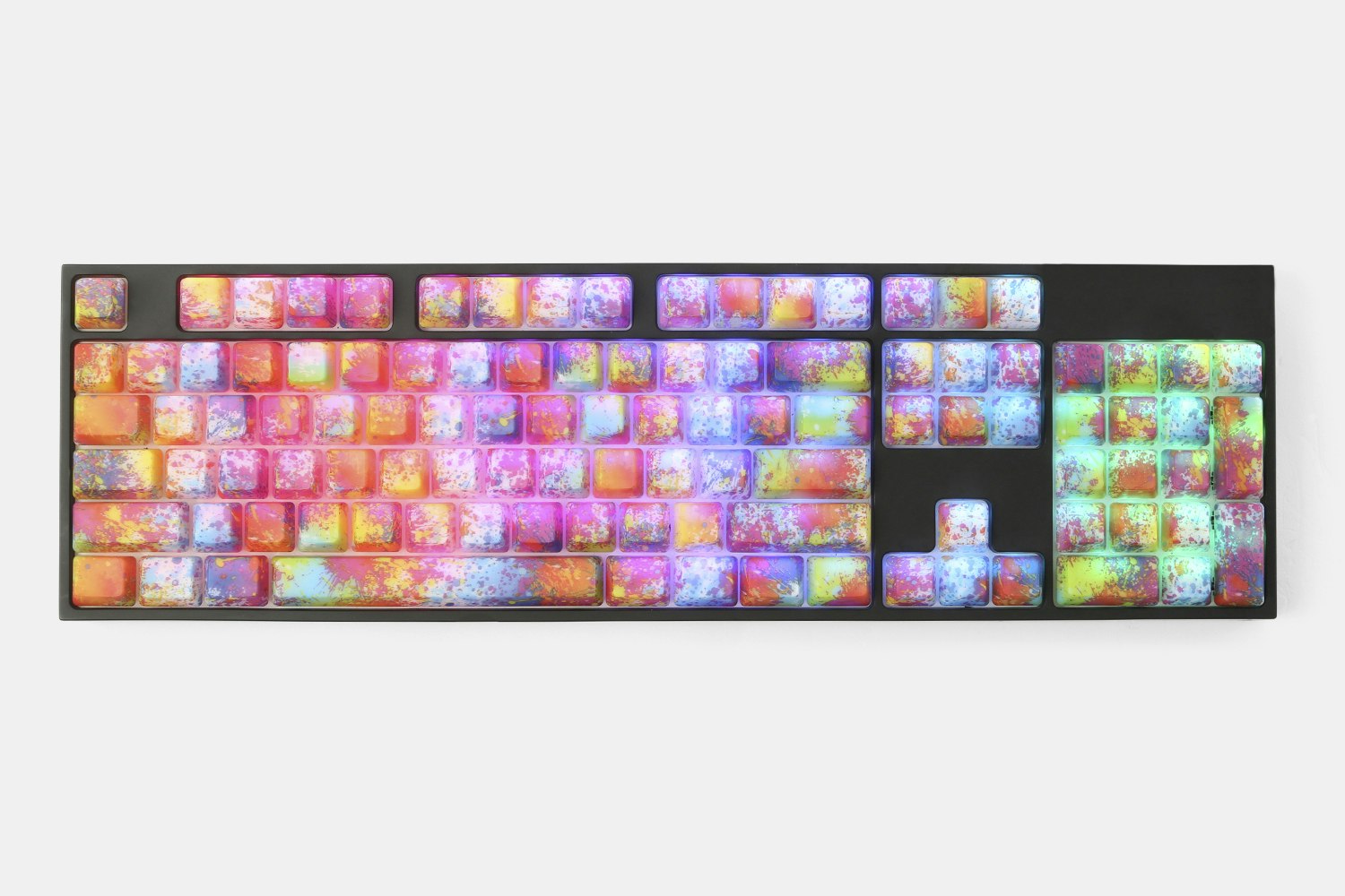 Oil Painting ABS Water Transfer Keycap Set Mechanical Keyboards